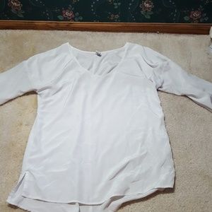 1/2 Sleeve White Dress Top